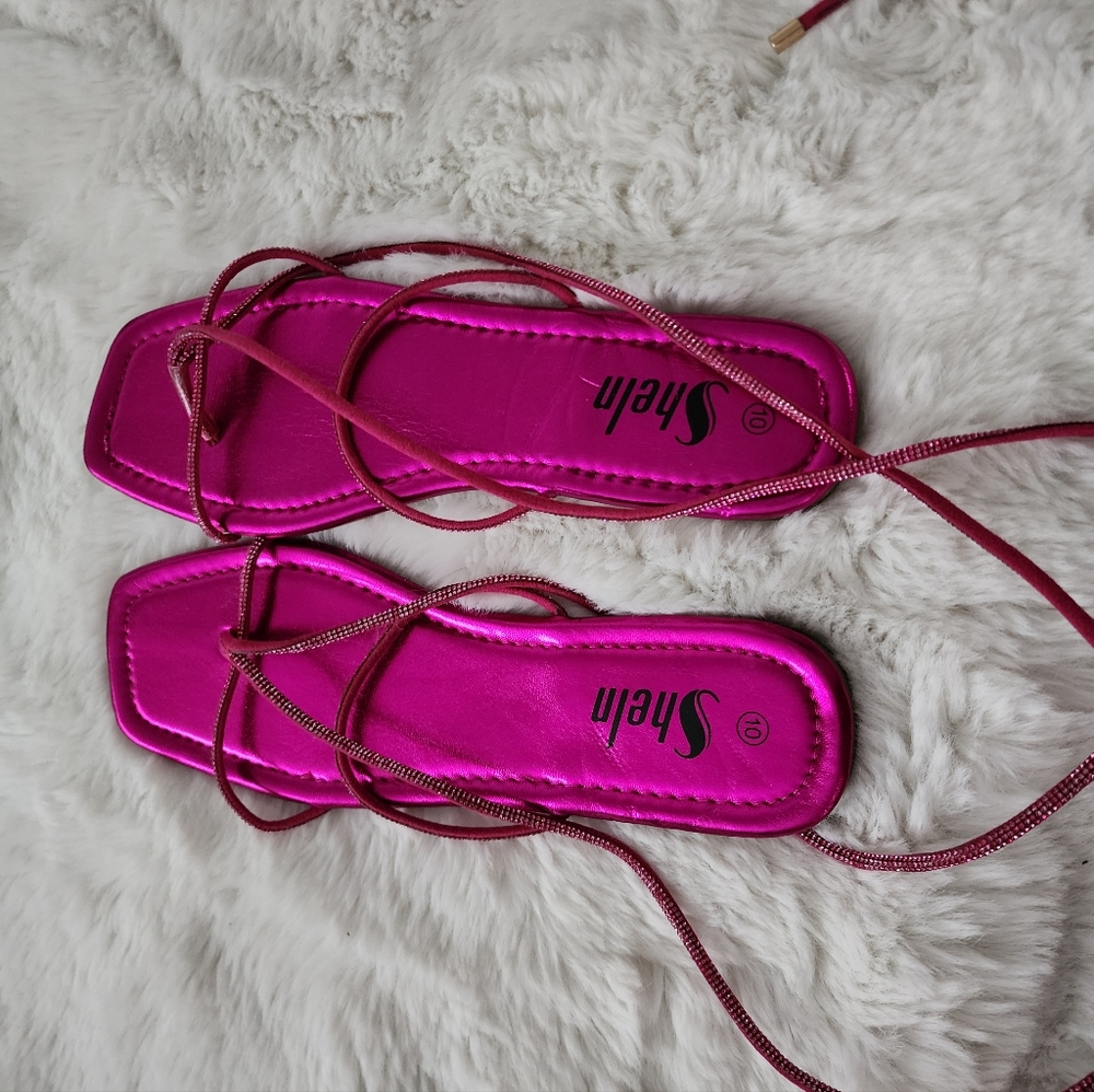 Shein pink sandals